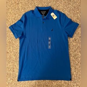 Nautica Men's Classic Fit Short Sleeve Solid Performance Deck Polo Shirt